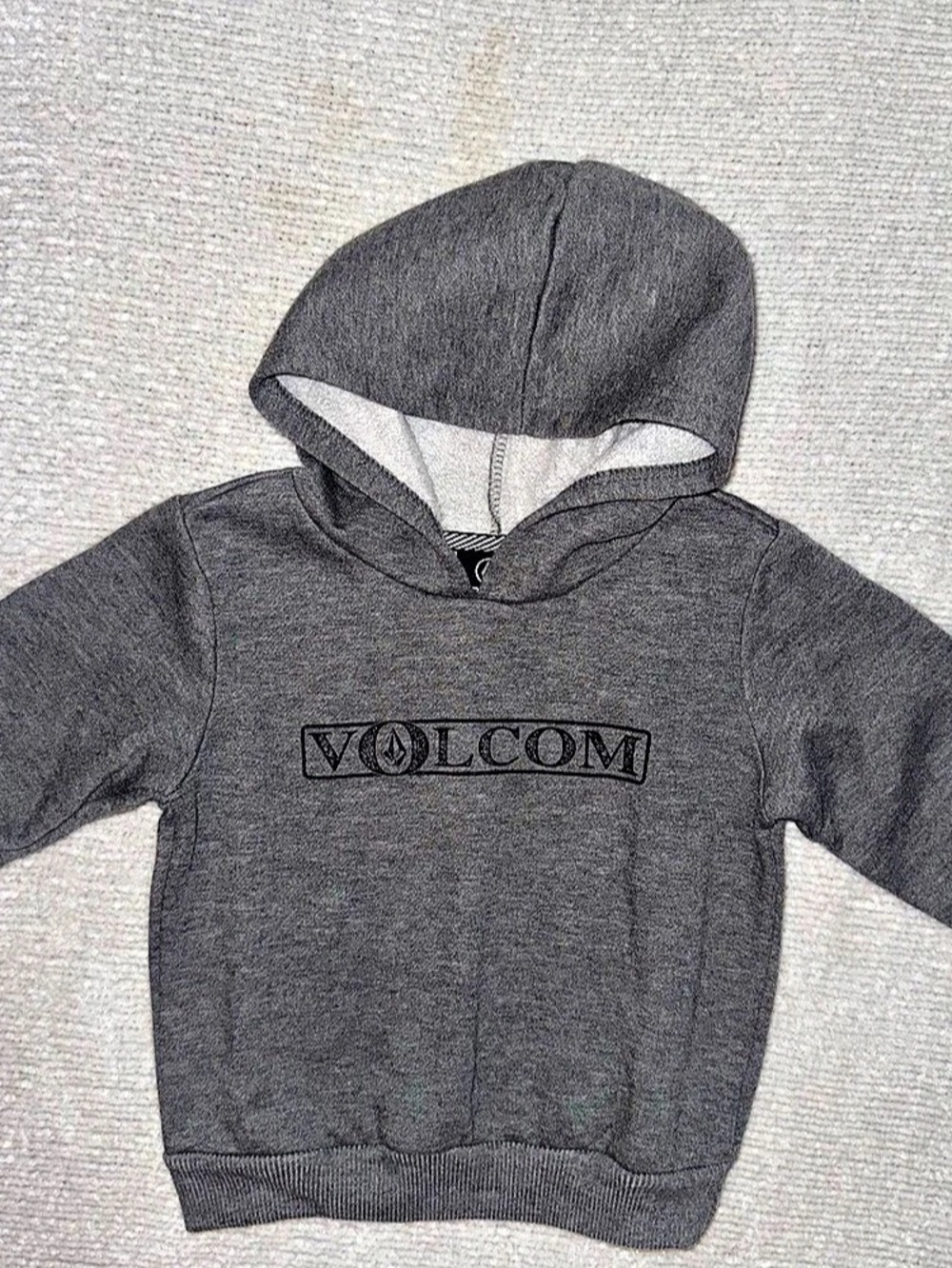 Volcom Boys 2T Gray Hoodie Like New